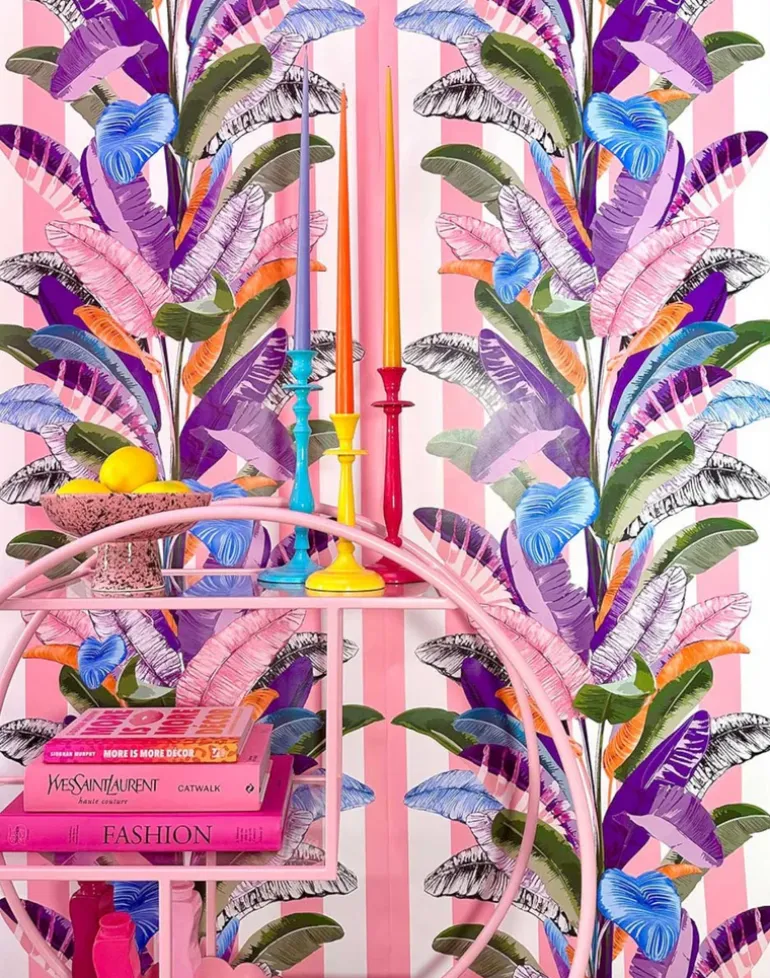 Palm Springs, Pink/White Stripe