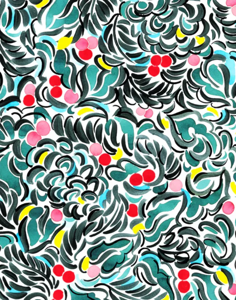 Paradeisos Green, Cotton/Linen