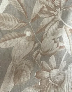 Passiflora Linen Fabric, Ammonite