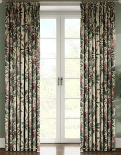 Passiflora Linen Fabric, Antique