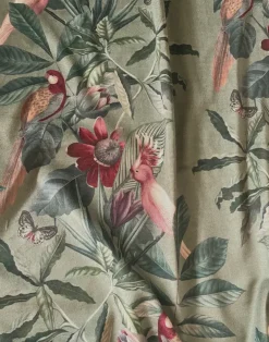 Passiflora Velvet Fabric, Sage