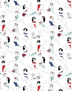 Pin-Up Wallpaper, Color