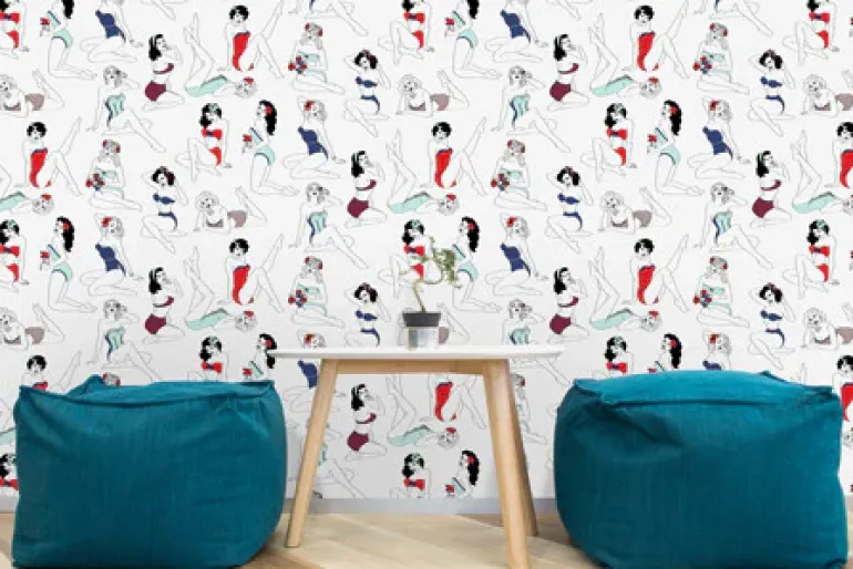 Pin-Up Wallpaper, Color
