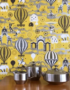 Pleasure Gardens, Mustard & Silver