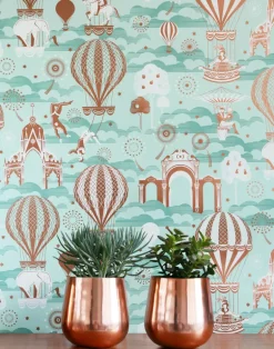 Pleasure Gardens, Pale Verdigris & Copper