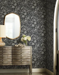 Pomegranate Black & Linen RP7389