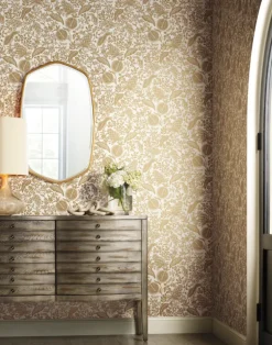 Pomegranate White & Metallic Gold RP7391