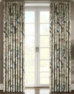 Resplendent Woods Linen Fabric, Shaded White