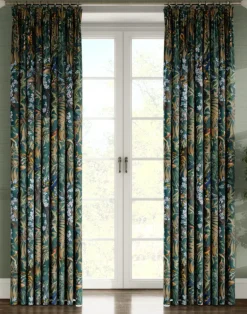 Resplendent Woods Linen Fabric, Forest