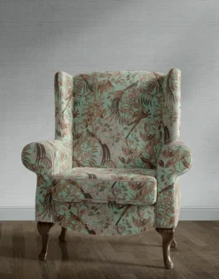 Resplendent Woods Velvet Fabric, Teal