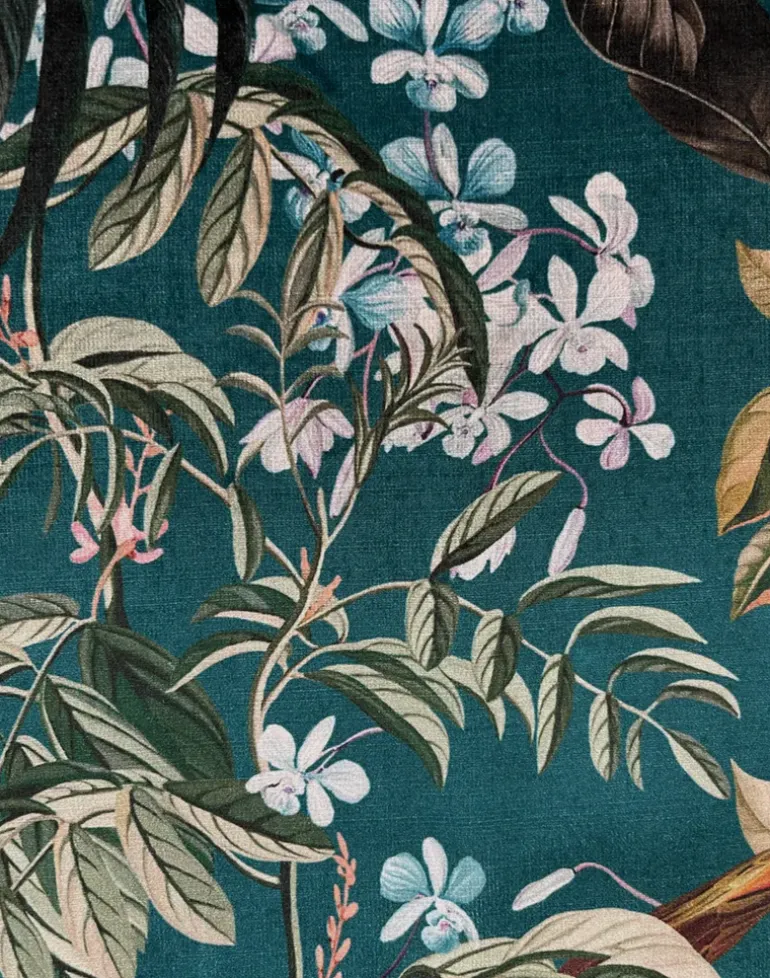 Resplendent Woods Velvet Fabric, Forest