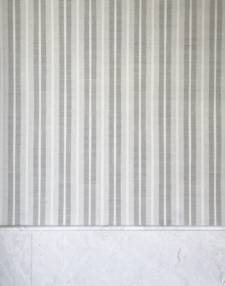 Ribbon Stripe, Alabaster