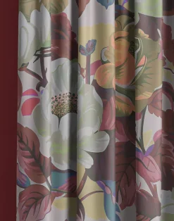 Rococo Roses, Claret Fabric