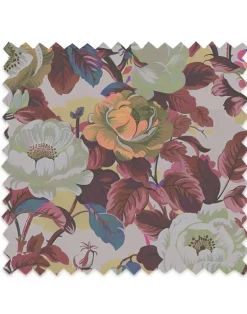 Rococo Roses, Claret Fabric
