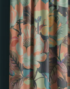 Rococo Roses, Coral Fabric