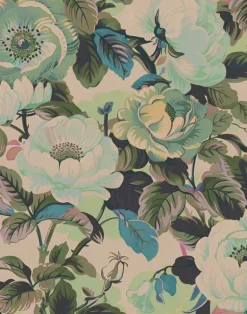 Rococo Roses, Sage Fabric