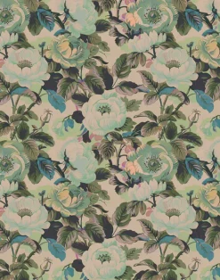 Rococo Roses, Sage Fabric