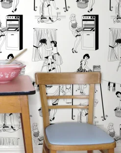 50's Housewives (Pink Lips) Wallpaper