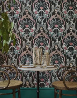 Safari Totem, Ginger and Taupe on Charcoal 119-2009