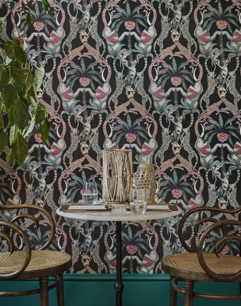 Safari Totem, Ginger and Taupe on Charcoal 119-2009