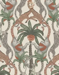 Safari Totem, Terracotta & Forest Green on Stone 119-2011