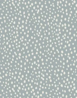 Sakura Spring Linen Fabric, Dusty Blue