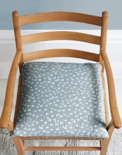 Sakura Spring Linen Fabric, Dusty Blue