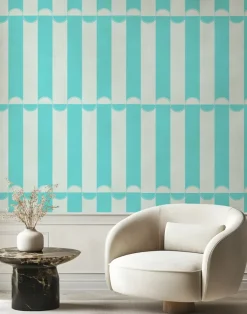 Scallop Lane, Turkish Turquoise