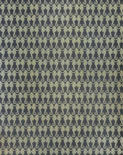 Seahorse, Charcoal & Gold