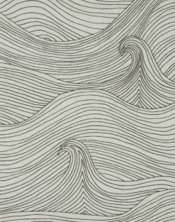 Seascape Linen Fabric, Winter