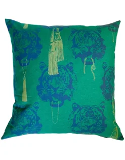 SLB Coco Tiger Green Cushion Cover