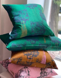 SLB Coco Tiger Green Cushion Cover