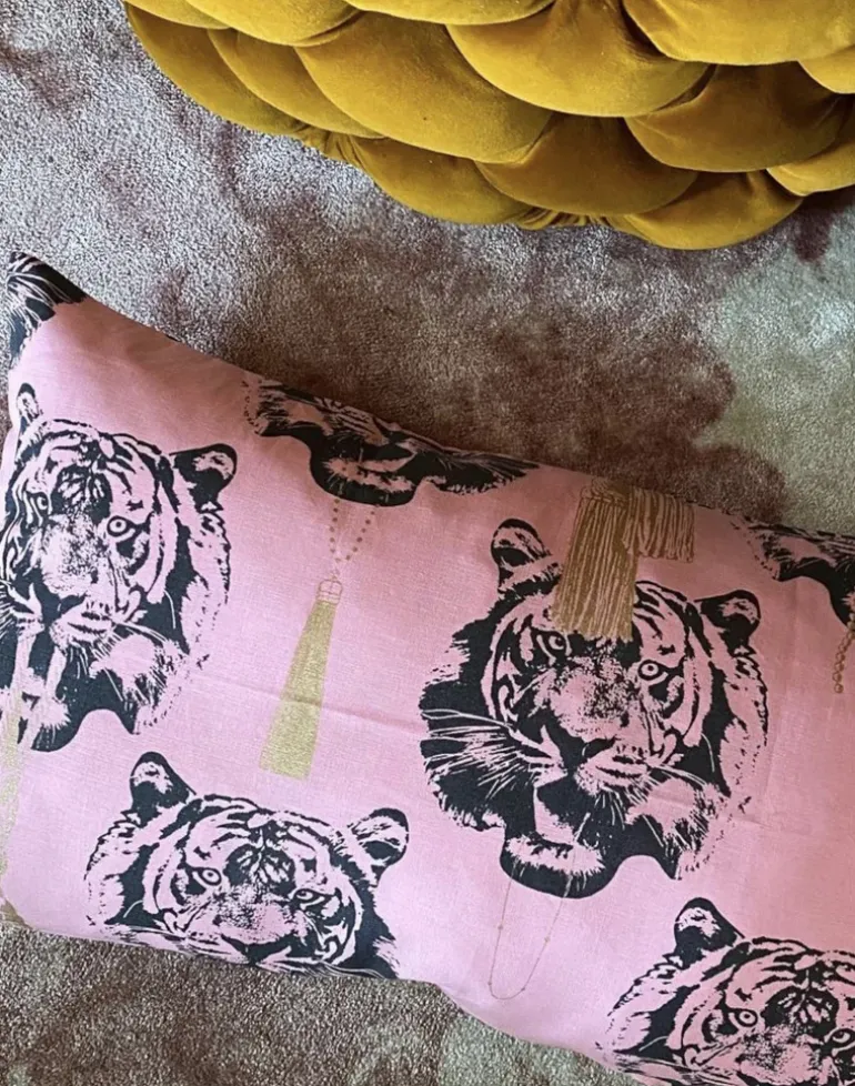 SLB Coco Tiger Pink Cushion Cover