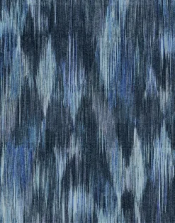 Spectre Ikat Marine - Cotton Hemp