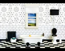 Splash! Wallpaper, Black and White