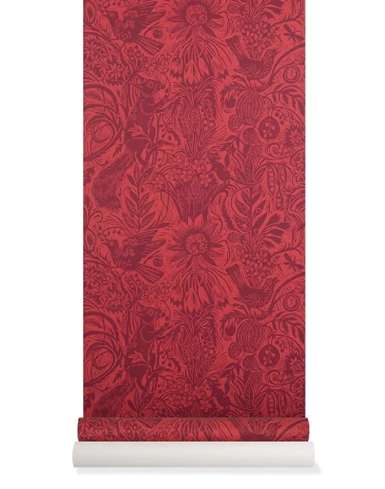 Squirrel & Sunflower, Angus Red