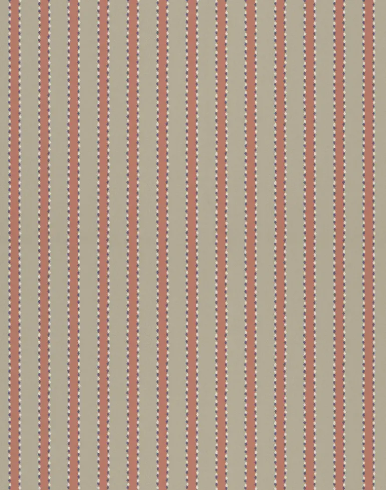 Stitched Stripe, Coral