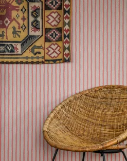 Stitched Stripe, Coral