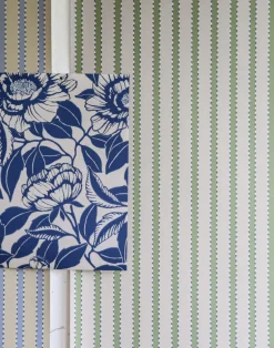 Stitched Stripe, Leaf Green