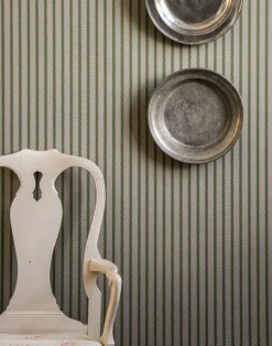 Stitched Stripe, Leaf Green