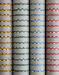 Stitched Stripe, Leaf Green