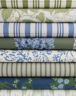 Stitched Stripe, Leaf Green