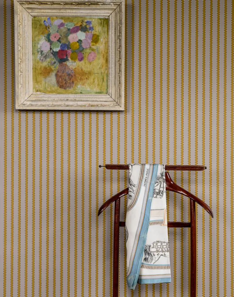 Stitched Stripe, Mustard