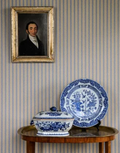 Stitched Stripe, Washed Denim