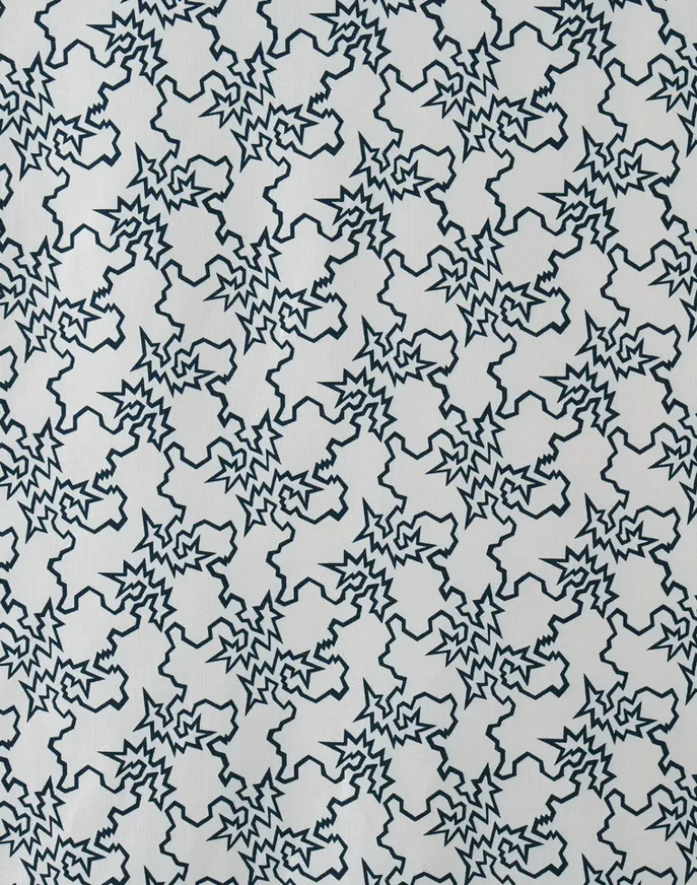 Storm Fabric, Rainforest on White