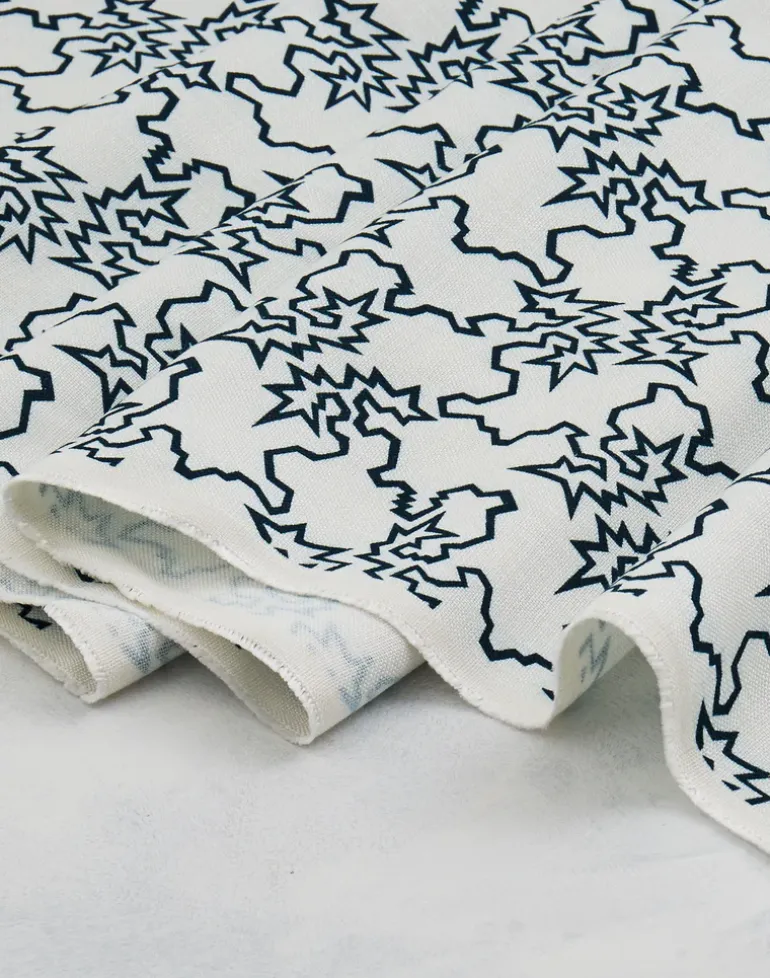 Storm Fabric, Rainforest on White