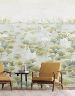 Swan Lake Mural, Green