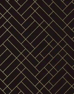 Tapet Cafe Tile, Gold & Brown