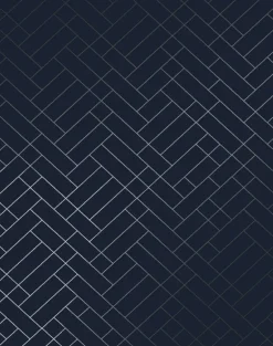 Tapet Cafe Tile, Silver & Navy Blue