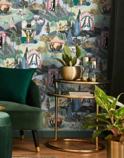 THE ART DECO HILLS TEAL & FUCHSIA